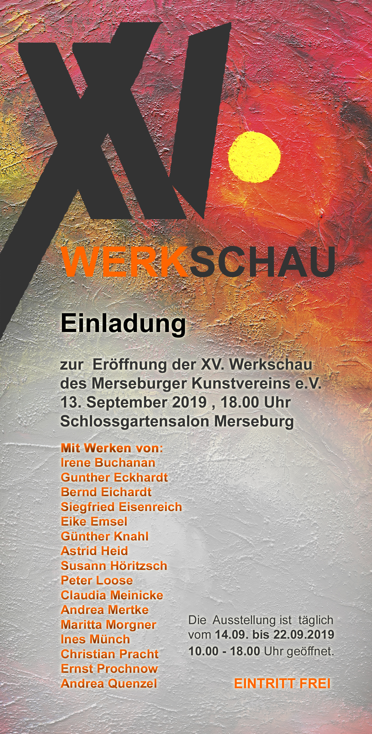 2019 Einladung 15 Werkschau Rckseite